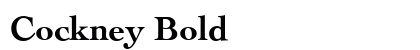 Cockney Bold Preview