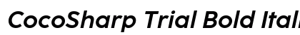 CocoSharp Trial Bold Italic font free download