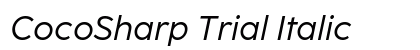 CocoSharp Trial Italic Preview