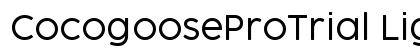 CocogooseProTrial Light Font Preview