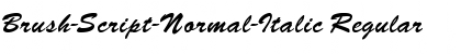 Download Brush-Script-Normal-Italic Font
