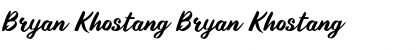 Download Bryan Khostang Font