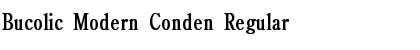 Bucolic Modern Conden Regular Font