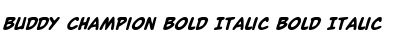 Download Buddy Champion Bold Italic Font