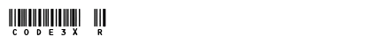 CODE3X R Font Preview