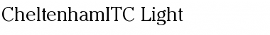 CheltenhamITC Light Font