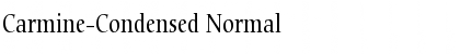 Carmine-Condensed Normal Font