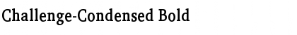 Challenge-Condensed Bold