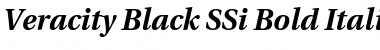 Veracity Black SSi Bold Italic Font