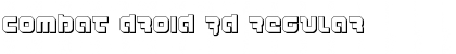Combat Droid 3D Regular Font