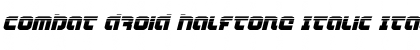 Download Combat Droid Halftone Italic Font