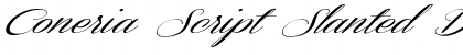Coneria Script Slanted Demo Font