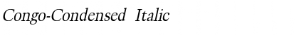 Congo-Condensed Italic
