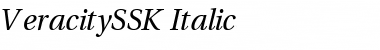 VeracitySSK Italic Font