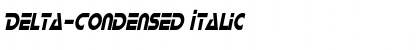 Delta-Condensed Italic