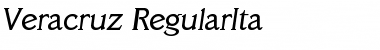 Veracruz-RegularIta Regular Font