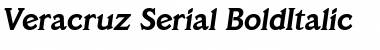 Veracruz-Serial BoldItalic Font