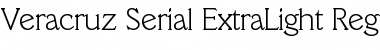 Veracruz-Serial-ExtraLight Font