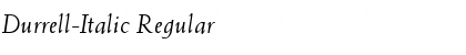 Durrell-Italic Regular Font
