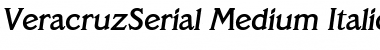 VeracruzSerial-Medium Italic Font