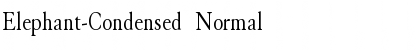 Elephant-Condensed Normal Font