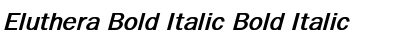Eluthera Bold Italic Bold Italic Font