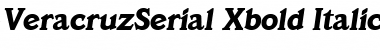 VeracruzSerial-Xbold Italic Font