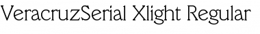 VeracruzSerial-Xlight Regular Font