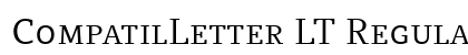 CompatilLetter LT Regular Font Preview