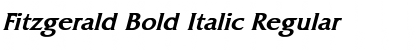 Fitzgerald Bold Italic Regular Font