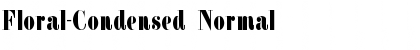 Floral-Condensed Normal Font
