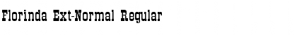 Florinda Ext-Normal Regular Font