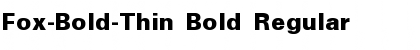 Download Fox-Bold-Thin Bold Font