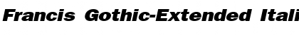 Francis Gothic-Extended Italic