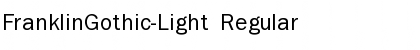 FranklinGothic-Light Regular Font