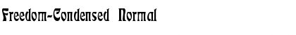 Freedom-Condensed Normal Font