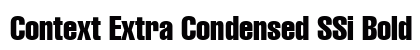 Context Extra Condensed SSi Bold Extra Condensed Preview