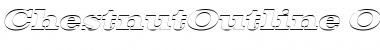 ChestnutOutline Oblique Font