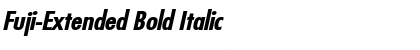 Fuji-Extended Bold Italic Font
