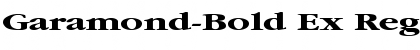 Garamond-Bold Ex Regular Font