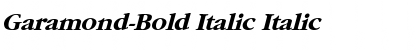 Garamond-Bold Italic Font