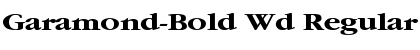 Garamond-Bold Wd Regular Font