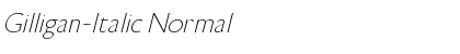 Gilligan-Italic Normal Font