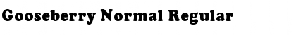 Download Gooseberry Normal Font