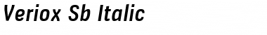 Veriox SemiBold Italic
