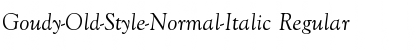 Goudy-Old-Style-Normal-Italic Regular Font