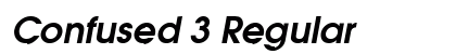 Confused 3 Regular Font Preview