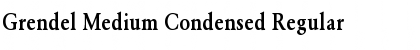 Download Grendel Medium Condensed Font