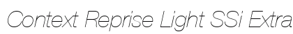 Context Reprise Light SSi Extra Light Italic Preview