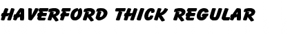 Haverford Thick Regular Font